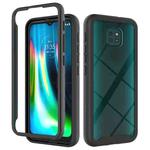 For Motorola Moto G9 Play Starry Sky Solid Color Series Shockproof PC + TPU Protective Case(Black)