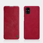 For Samsung Galaxy M51 NILLKIN QIN Series Crazy Horse Texture Horizontal Flip Leather Case with Card Slot(Red)
