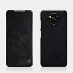 For Xiaomi Mi Poco X3 / NFC NILLKIN QIN Series Crazy Horse Texture Horizontal Flip Leather Case with Card Slot(Black)