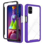 For Samsung Galaxy M51 Starry Sky Solid Color Series Shockproof PC + TPU Protective Case(Purple)