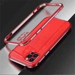For iPhone 12 mini Blade Series Lens Protector + Metal Frame Protective Case (Red)
