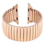 Elastic Aluminum Watch Band For Apple Watch Series 7 41mm / 6 & SE & 5 & 4 40mm / 3 & 2 & 1 38mm(Rose Gold)