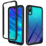 For Huawei Y7 (2019) Starry Sky Solid Color Series Shockproof PC + TPU Protective Case(Black)
