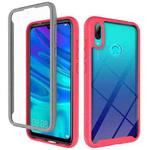 For Huawei Y7 (2019) Starry Sky Solid Color Series Shockproof PC + TPU Protective Case(Red)