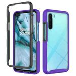 For OnePlus Nord Starry Sky Solid Color Series Shockproof PC + TPU Protective Case(Purple)