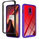 For OnePlus 7 Starry Sky Solid Color Series Shockproof PC + TPU Protective Case(Purple)