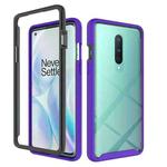 For OnePlus 8 Starry Sky Solid Color Series Shockproof PC + TPU Protective Case(Purple)