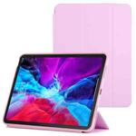 3-fold Horizontal Flip Smart Leather Case with Sleep / Wake-up Function & Holder For iPad Air 2022 / 2020 10.9(Pink)