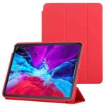 3-fold Horizontal Flip Smart Leather Case with Sleep / Wake-up Function & Holder For iPad Air 2022 / 2020 10.9(Red)