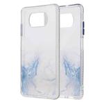 For Xiaomi Mi Poco X3 / NFC Marble Pattern Glittery Powder Shockproof TPU Case with Detachable Buttons(Baby Blue)