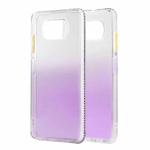 For Xiaomi Mi Poco X3 / NFC Gradient Shockproof TPU Case with Detachable Buttons(Purple)