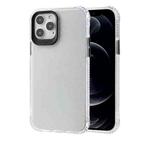 Transparent Glitter Powder TPU + PC Case with Detachable Buttons For iPhone 12 / 12 Pro(Black)