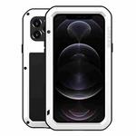 For iPhone 12 Pro LOVE MEI Metal Shockproof Life Waterproof Dustproof Protective Case(White)