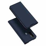 For OPPO A53 4G / A53s DUX DUCIS Skin Pro Series Horizontal Flip PU + TPU Leather Case, with Holder & Card Slots(Blue)