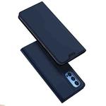 For OPPO Reno4 5G DUX DUCIS Skin Pro Series Horizontal Flip PU + TPU Leather Case, with Holder & Card Slots(Blue)