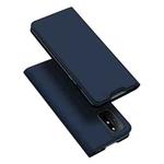 For OnePlus 8T DUX DUCIS Skin Pro Series Horizontal Flip PU + TPU Leather Case with Holder & Card Slots(Blue)