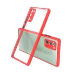 For Samsung Galaxy  Note20 Tire Side Texture Contrast Button Shockproof PC + TPU Phone Protective Case(Red)