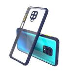 For Xiaomi Redmi Note 9 Pro Tire Side Texture Contrast Button Shockproof PC + TPU Phone Protective Case(Blue)