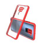 For Xiaomi Redmi Note 9 Tire Side Texture Contrast Button Shockproof PC + TPU Phone Protective Case(Red)