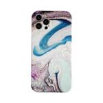 Marble Pattern TPU Protective Case For iPhone 12 mini(Colored Sea Water)