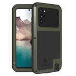 For Samsung Galaxy Note 20 LOVE MEI Metal Shockproof Waterproof Dustproof Protective Case without Glass(Army Green)
