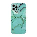 Marble Pattern TPU Protective Case For iPhone 12(Green Sea Water)