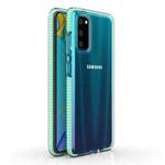 For Samsung Galaxy S20 TPU Double-color Shockproof Protective Case(Mint Green)