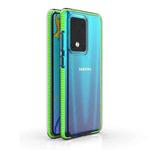 For Samsung Galaxy S20 Ultra TPU Double-color Shockproof Protective Case(Fresh Green)