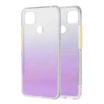 For Xiaomi Redmi 9C Gradient Shockproof TPU Case with Detachable Buttons(Purple)