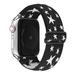 Ethnic Style Buckle Watch Band For Apple Watch Series 7 41mm / 6 & SE & 5 & 4 40mm / 3 & 2 & 1 38mm(Black White)