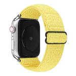 Solid Color Nylon Watch Band For Apple Watch Series 7 41mm / 6 & SE & 5 & 4 40mm / 3 & 2 & 1 38mm(Yellow)