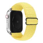 Solid Color Nylon Watch Band For Apple Watch Series 7 45mm / 6 & SE & 5 & 4 44mm / 3 & 2 & 1 42mm(Yellow)