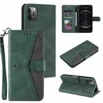 Stitching Calf Texture Horizontal Flip Leather Case with Holder & Card Slots & Wallet For iPhone 12 mini(Green)