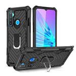 For OPPO Realme 5 Cool Armor PC + TPU Shockproof Case with 360 Degree Rotation Ring Holder(Black)