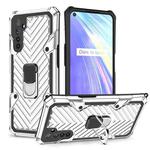 For OPPO Realme 6 Cool Armor PC + TPU Shockproof Case with 360 Degree Rotation Ring Holder(Silver)