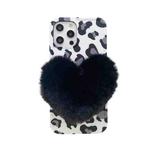 Love Hairball Leopard Wave Soft Case For iPhone 12 mini(Black)