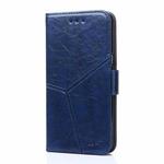 For Motorola Moto G Power Geometric Stitching Horizontal Flip TPU + PU Leather Case with Holder & Card Slots & Wallet(Blue)