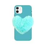 For iPhone 11 Pro Love Hairball Colorful Wave Soft Case (Light Green)