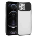 For iPhone 12 Pro Sliding Camera Cover Design TPU Protective Case(Black)