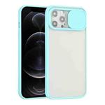 For iPhone 12 Pro Sliding Camera Cover Design TPU Protective Case(Sky Blue)