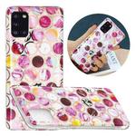 For Samsung Galaxy A31 Flat Plating Splicing Gilding Protective Case(Round Color Matching)