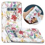 For Samsung Galaxy S10e Flat Plating Splicing Gilding Protective Case(Tropical Rainforest Color Matching)