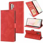 For Samsung Galaxy Note10+ Fantasy Classic Skin-feel Calfskin Texture Magnetic Buckle Horizontal Flip PU Leather Case with Holder & Card Slot & Wallet(Red)