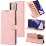 For Samsung Galaxy Note20 Ultra Fantasy Classic Skin-feel Calfskin Texture Magnetic Buckle Horizontal Flip PU Leather Case with Holder & Card Slot & Wallet(Pink)