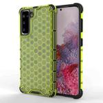 For Samsung Galaxy S21 5G Shockproof Honeycomb PC + TPU Protective Case(Green)