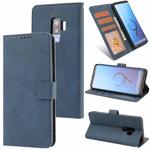 For Samsung Galaxy S9+ Fantasy Classic Skin-feel Calfskin Texture Magnetic Buckle Horizontal Flip PU Leather Case with Holder & Card Slot & Wallet(Blue)