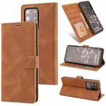 For Samsung Galaxy S20 Ultra Fantasy Classic Skin-feel Calfskin Texture Magnetic Buckle Horizontal Flip PU Leather Case with Holder & Card Slot & Wallet(Brown)