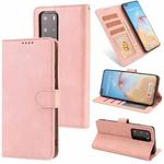 For Huawei P40 Pro Fantasy Classic Skin-feel Calfskin Texture Magnetic Buckle Horizontal Flip PU Leather Case with Holder & Card Slot & Wallet(Rose Gold)