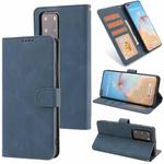 For Huawei P40 Pro Fantasy Classic Skin-feel Calfskin Texture Magnetic Buckle Horizontal Flip PU Leather Case with Holder & Card Slot & Wallet(Blue)