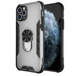 For iPhone 11 Pro Magnetic Frosted PC + Matte TPU Shockproof Casewith Ring Holder (Milky White)